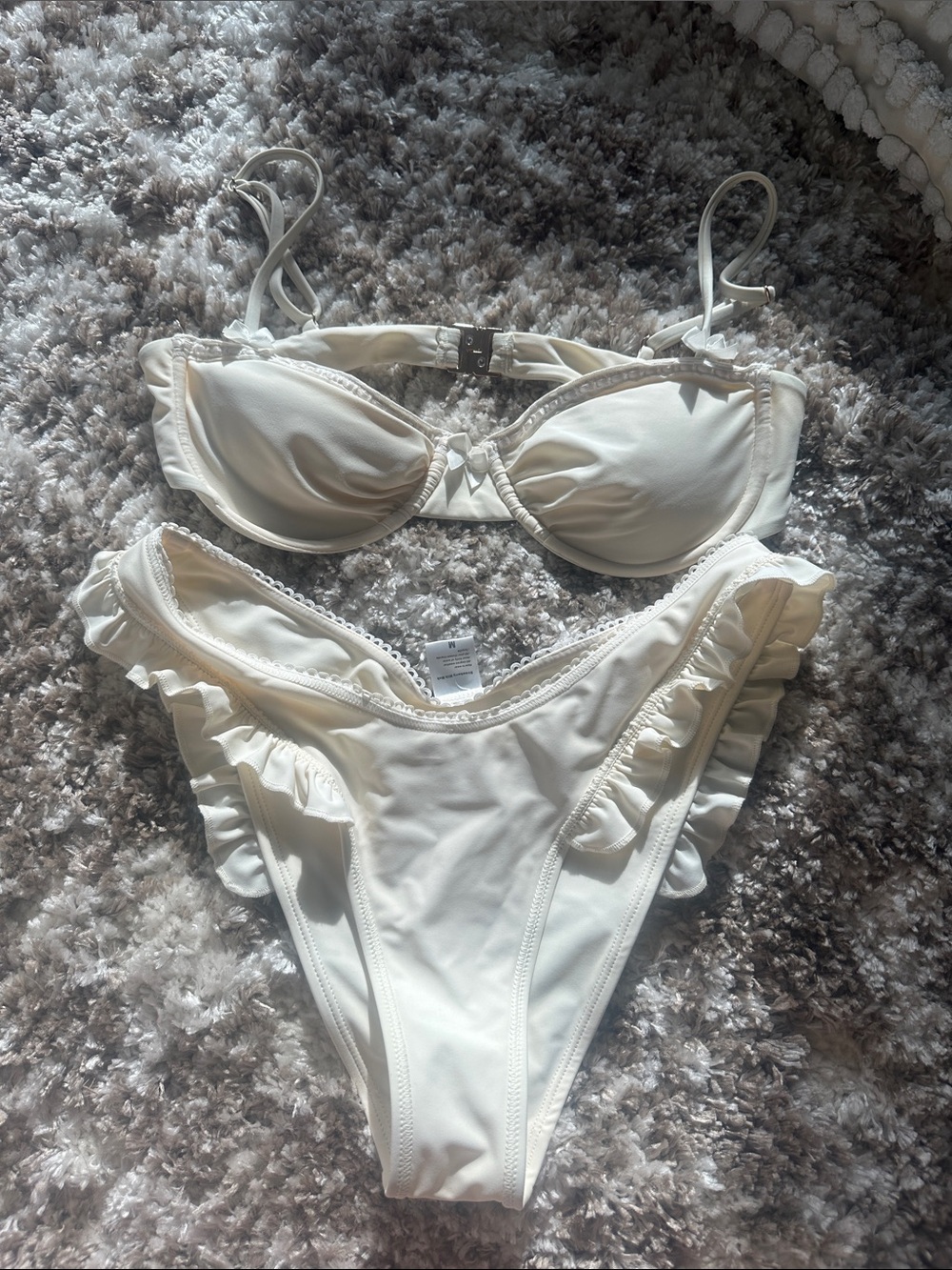 Strawberry Milk Mob Cream Desert Cowgirl Bikini Set